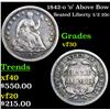 Image 1 : 1842-o  'o' Above Bow Seated Liberty Half Dime 1/2 10c Grades vf++