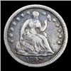 Image 2 : 1842-o  'o' Above Bow Seated Liberty Half Dime 1/2 10c Grades vf++