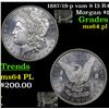 Image 1 : 1887/18-p vam 9 I3 R4 Morgan Dollar $1 Grades Choice Unc PL