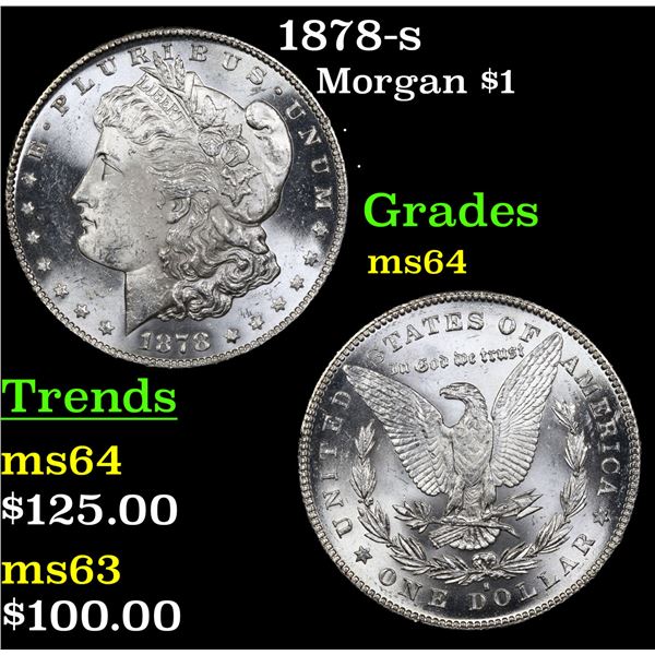 1878-s Morgan Dollar $1 Grades Choice Unc