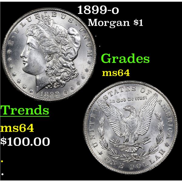 1899-o Morgan Dollar $1 Grades Choice Unc