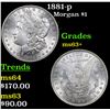 Image 1 : 1881-p Morgan Dollar $1 Grades Select+ Unc