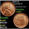 Image 1 : 1917-d Lincoln Cent 1c Grades Choice AU/BU Slider+