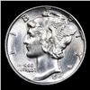 Image 2 : 1941-p Mercury Dime 10c Grades Choice Unc+ FSB