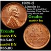 Image 1 : 1929-d Lincoln Cent 1c Grades Choice+ Unc BN