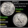 Image 1 : 1944-p Walking Liberty Half Dollar 50c Grades Choice+ Unc