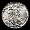Image 2 : 1944-p Walking Liberty Half Dollar 50c Grades Choice+ Unc