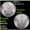 Image 1 : 1883-o Morgan Dollar $1 Grades Choice Unc