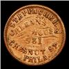 Image 3 : 1863 Flag PA-750-5-1a R3 Civil War Token 1c Grades xf+