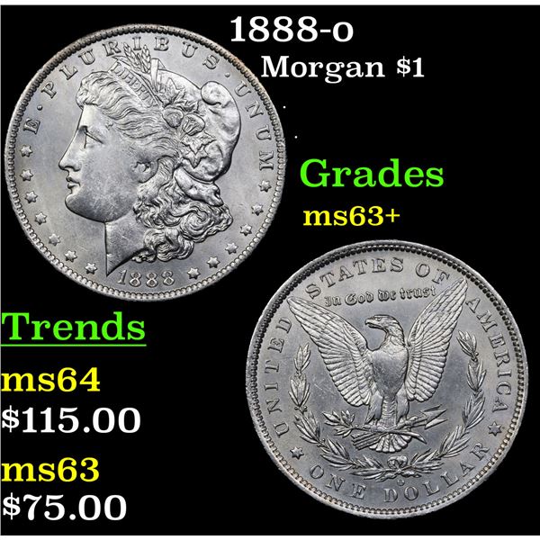 1888-o Morgan Dollar $1 Grades Select+ Unc