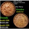 Image 1 : 1863 Turban Liberty F-41/337a  Civil War Token 1c Grades Select Unc BN