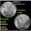 Image 1 : 1921-p Morgan Dollar $1 Grades Select Unc
