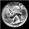 Image 2 : 1955-p Washington Quarter 25c Grades GEM+ Unc