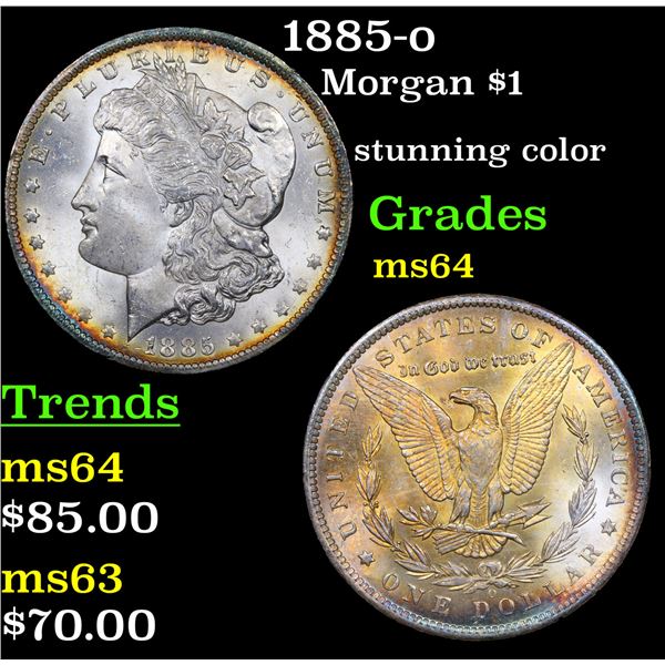 1885-o Morgan Dollar $1 Grades Choice Unc