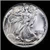 Image 2 : 1945-p Walking Liberty Half Dollar 50c Grades Choice+ Unc