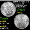 Image 1 : 1899-o vam 44 Morgan Dollar $1 Grades Choice+ Unc