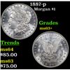 Image 1 : 1887-p Morgan Dollar $1 Grades Select+ Unc
