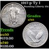 Image 1 : 1917-p Ty I Standing Liberty Quarter 25c Grades xf+