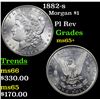 Image 1 : 1882-s Morgan Dollar $1 Grades GEM+ Unc