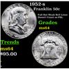 Image 1 : 1952-s Franklin Half Dollar 50c Grades Choice Unc