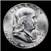 Image 2 : 1952-s Franklin Half Dollar 50c Grades Choice Unc