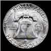 Image 3 : 1952-s Franklin Half Dollar 50c Grades Choice Unc
