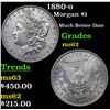 Image 1 : 1880-o Morgan Dollar $1 Grades Select Unc