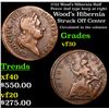 Image 1 : 1722 Wood's Hibernia Half Pence 2nd type harp at right Grades vf++