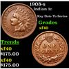 Image 1 : 1908-s Indian Cent 1c Grades xf