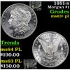 Image 1 : 1881-s Morgan Dollar $1 Grades Select Unc+ PL