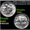 Image 1 : 1925-s California Old Commem Half Dollar 50c Grades Choice Unc