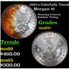 Image 1 : 1885-o Colorfully Toned Morgan Dollar $1 Grades GEM+ Unc