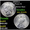 Image 1 : 1923-s Peace Dollar $1 Grades Unc Details