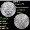 Image 1 : 1890-s Morgan Dollar $1 Grades Select Unc