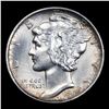 Image 2 : 1945-s Micro 's' Mercury Dime 10c Grades GEM Unc