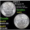Image 1 : 1902-o Morgan Dollar $1 Grades Choice Unc