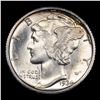 Image 2 : 1934-d Mercury Dime 10c Grades Unc Details