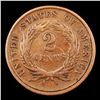 Image 3 : 1865 Two Cent Piece 2c Grades vf++
