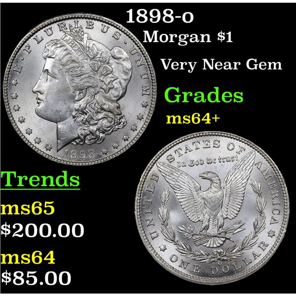 1898-o Morgan Dollar $1 Grades Choice+ Unc