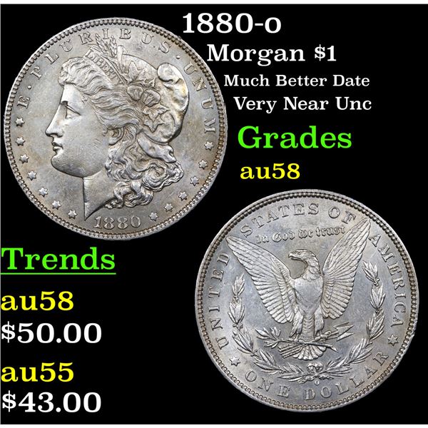 1880-o Morgan Dollar $1 Grades Choice AU/BU Slider