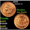 Image 1 : 1909 Indian Cent 1c Grades Unc Details