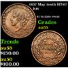 Image 1 : 1837 May tenth HT-67 Hard Times Token 1c Grades Choice AU