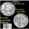Image 1 : 1930-p Mercury Dime 10c Grades Choice Unc FSB