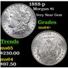 Image 1 : 1888-p Morgan Dollar $1 Grades Choice+ Unc