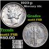 Image 1 : 1923-p Mercury Dime 10c Grades Select Unc FSB