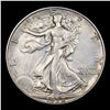 Image 2 : 1938-d Walking Liberty Half Dollar 50c Grades AU, Almost Unc