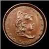 Image 2 : 1863 Turban Liberty F-45/350a Civil War Token 1c Grades Select Unc BN