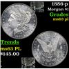 Image 1 : 1886-p Morgan Dollar $1 Grades Select Unc PL