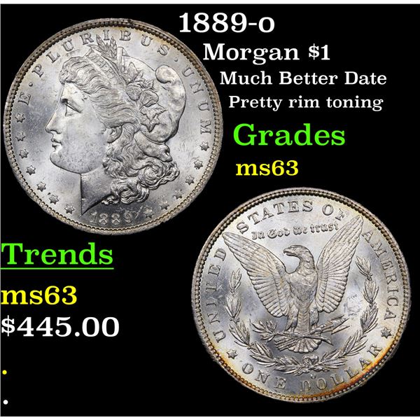 1889-o Morgan Dollar $1 Grades Select Unc