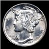 Image 2 : 1942-p Mercury Dime 10c Grades GEM+ Unc